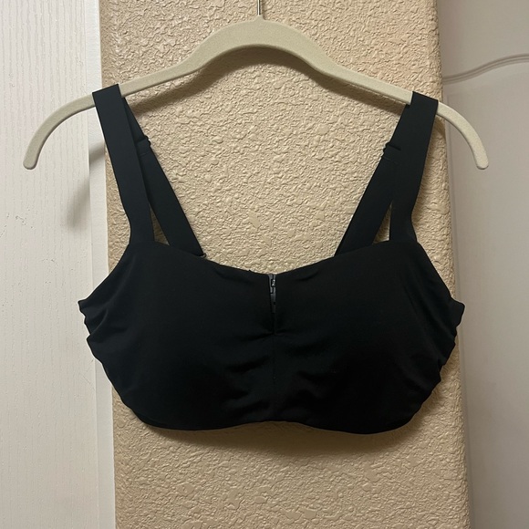 Athleta Square Neck V Bra Cup Swim Bikini Top  34D 34DD 34D/DD Black - Picture 7 of 14